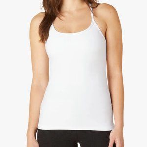 Beyond Yoga 629 Spacedye Slim Racerback Cami in Cloud White Size Medium
